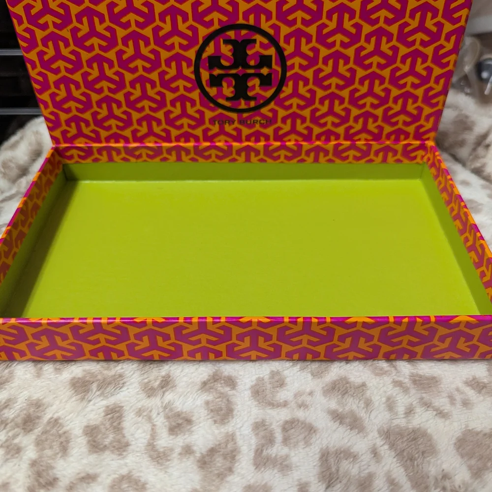 Tory Burch Pink and Yellow Box - Picture 1 of 3